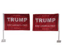 12x18 Briscola 2024 Mantenere America First Rosso Double Sided Veicolo Auto