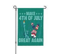 12X18 Double Sided, Rendi di n grande il 4 luglio Bandiera da giardino patriottica e fuochi d'artificio 2024 2025 2026 Decorazioni per bandiere da giardino per casa, esterni, giardino, striscione, ca
