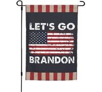 12X18 LET'S Go Brandon Briscola 2024 Nero USA Asta 30.5cmx45.7cm Manica Da Flag