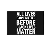 12x18 Tutte le vite non possono avere importanza prima che Black Lives Matter Bandiera Blm per auto Bandiera per auto Black Lives Matter a doppia faccia L'amore è amore La scienza è vera Bandiera Ness