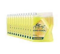12x5 Litro Mannol Pro Cool Liquido Refrigerante Giallo Protezione Radiatore Moto