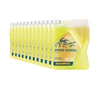 12x5 Litro Mannol Pro Cool Liquido Refrigerante Giallo Protezione Radiatore Moto