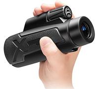12x50 High Power HD BAK4 Prism FMC Lens monoculare monoculare compatto a vita impermeabile con adattatore per smartphone per birdwatching per adulti, all'aperto, viaggi, telescopio monocular