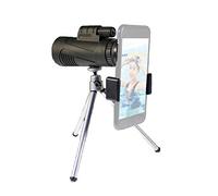 12x50 Telescopio Monoculare Ad Alta Potenza HD Life Impermeabile BAK4 Prisma FMC Lente Monoculare Compatto con Adattatore Smartphone e Treppiede Monoculare con Visione Chiara Debole Luce for Bird Watc