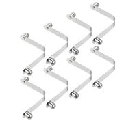 12x9,5mm Kayak Pagaia Scatti,8pz Asta Premere Pulsante Molla Clip Doppio Spilli