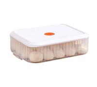 12x9x4 pollici di pizza impilabile scatola da prova di impasto, pane antiaderente e contenitore di pasta con registrazione della data e coperchio, contenitore di uova di plastica per frigorifero