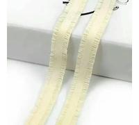 13,0 mm 10/20 iarde Elastici colorati Nastro doppio in gomma per vestiti Reggiseno Biancheria intima Fettuccia Fai da te Accessori per cucire indumenti - Bianco crema - 13,0 mm - 10 iarde