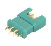 13.030 + 13.031 MPX Connettore a Spina Esagonale Verde Prestazioni Stabili per RC, Lunga Durata per Apparecchiature Elettroniche 10 X Maschio 10 X Femmina