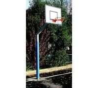 (13) 1/2 IMPIANTO MINI BASKET MONOTUBO IN TUBOLARE 10X10 CM SBALZO 120 CM