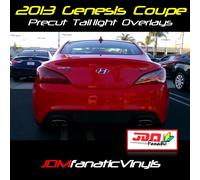 13-15 Genesi Coupe Redout Coda Luce Rivestimento Rosso Fuori Jdm Kdm Vinile Film