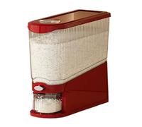 13.23lbs Capacity Press-Type Airtight Dispenser Rice Storage Dispenser | With Measuring Cup Anti-Gnat Anti-Moisture Rice Sugar Grain Candy Snack Oatmeal Organizer For Beans Corn Cereal