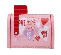 13,5 x 8 x 9,5 cm Cassetta postale in latta per San Valentino Multiuso Cassetta postale di San Valentino Cartolina di auguri Compatta Cassetta postale Classroom Cassetta postale Stampe a tema San