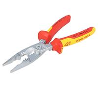 13 86 200 pinza isolata, acciaio universale 200 mm 1kVAC isolato KNIPEX