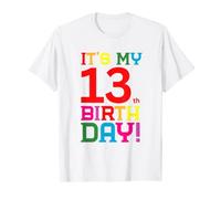 13 anni colorato buon compleanno è il mio 13 ° compleanno Maglietta