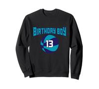 13 anni Compleanno Carolina del Nord Ragazzo Basket Atletico Felpa