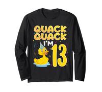 13 anni ragazza ragazzo anatra 13° tredici compleanno festa regalo Maglia a Manica