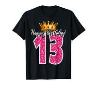 13 ° buon compleanno carino 13 anno vecchio compleanno corrispondenza Maglietta