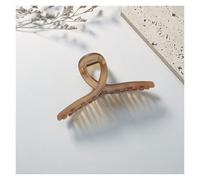 13 cm oversized Frosted Hair Claw Clip, Simple Cross Design for Back of Head Hairstyles, Elegant Solid Color Hair Clip for Women, Large Hair Accessories(F13 cm bruno)