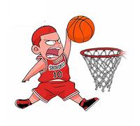 13 cm per Slam Dunk Cartoon Decal Parabrezza Adesivi per auto Tavola da surf Decor Vinile Materiale Porta auto
