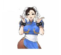 13 cm per The King of Fighters Chun Li Girl RV Cartoon Surfboard Anime Car Stickers