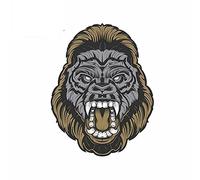 13 cm x 10,1 cm per Gorilla Head Vinyl Car Sticker Bumper Window Car Styling impermeabile