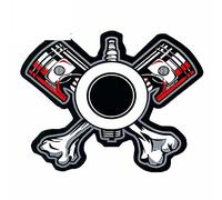 13 cm x 10,1 cm per la modellazione artistica semplice Logo astratto Personalità Tronco Decal Paraurti impermeabile