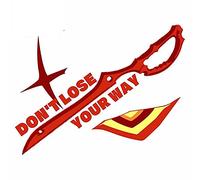 13 cm x 10,1 cm per non perdere la strada Adesivi per auto dei cartoni animati Decalcomania del frigorifero del parabrezza