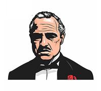 13 cm x 10,5 cm per Il Padrino Auto Adesivi per Auto in Vinile Casco da Moto Impermeabile Fine