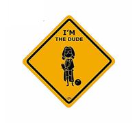 13 cm x 10,5 cm per IM The Dude Adesivi per auto Casco moto valigia impermeabile