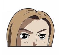 13 cm x 10,7 cm per Initial D Peep Anime Laptop Car Stickers Motorcycle Occlusion Scratch