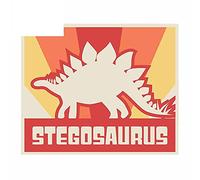 13 cm x 10 cm per dinosauro stegosauro decalcomania personalità adesivi per auto creativi sintonia stanza dei bambini