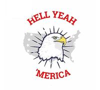13 cm x 11,1 cm per Hell Yeah Merica decalcomania grafica in vinile adesivi per auto Windows fai da te