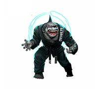 13 cm x 11,3 cm per gli adesivi per auto in vinile The Gentle Art of Jiu Jitsu Chimp