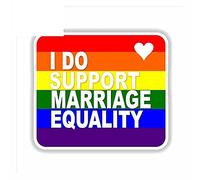 13 cm x 11,3 cm per matrimonio uguaglianza diritti gay stesso sesso arcobaleno adesivi per auto divertenti