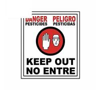 13 cm x 11,4 cm per il cartello di sicurezza Keep Out No Entre Personalità creativa dell'autoadesivo dell'automobile