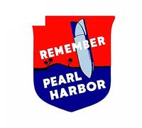 13 cm x 11,5 cm per Remember Pearl Harbor RV Adesivi per auto Trunk Decal moto impermeabile