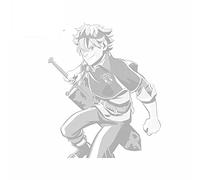 13 cm x 11,7 cm per Black Clover Black Bulls Adesivi per auto Tronco del veicolo Laptop Occlusione