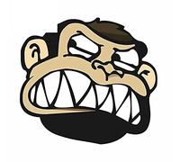 13 cm x 11,8 cm per adesivi per auto scimmia arrabbiata e decalcomanie moda occlusione graffio fai da te