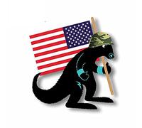 13 cm x 11,9 cm per adesivo per auto riparazione scimmia bandiera americana Materiale in vinile per decalcomanie anime
