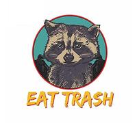 13 cm x 11,9 cm per Eat Trash Adesivi per auto in vinile Decal per laptop Decalcomanie in materiale vinilico