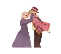 13 cm x 11,9 cm per il castello errante di Howl Adesivi per auto creativi con personalità fine decalcomania