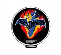 13 cm x 12,1 cm per Warbiro Wear Fire Bats adesivi per auto paraurti decalcomania impermeabile frigorifero