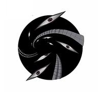 13 cm x 12,2 cm per mille occhi adesivi per auto personalità paraurti tavola da surf decalcomania piega GTR