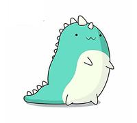 13 cm x 12,4 cm per BABY DINOSAUR Laptop Adesivi per auto Protezione solare Decal Anime Occlusione impermeabile