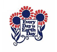 13 cm x 12,5 cm per Every Day Is Earth Day Flower Decal Anime Motorcycle Surfboard