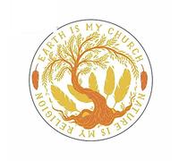 13 cm x 12,7 cm per la natura è la mia religione, adesivi per auto, personalità, parabrezza, decalcomania, cartone animato