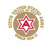 13 cm x 12,7 cm per Sixth United States Aemy Born of War Scratch Proof Car