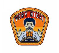 13 cm x 12,8 cm per il paraurti della personalità dei cartoni animati dell'autoadesivo dell'automobile della tavola da surf dell'uomo afro molto bello