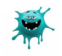 13 cm x 12,9 cm per simpatici mostri personalità adesivi per auto Occlusion Scratch Laptop frigorifero impermeabile