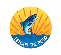 13 cm x 13 cm per Beyond The Pond Fish Wave Occlusion Scratch Windows Car Sticker impermeabile